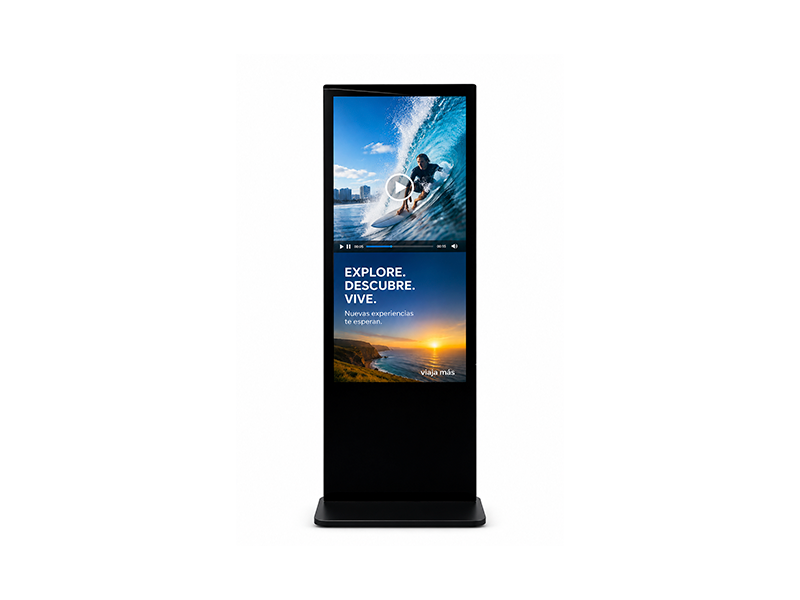 Totem Digital WioOne 43” 4K Android 14 Pantalla Publicitaria Digital